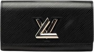 Louis Vuitton Pre-owned Portefeuille Twist Epi Long Wallet - Dames - Vintage Accessoires - Zwart - ONE Size - Leer - Vintage