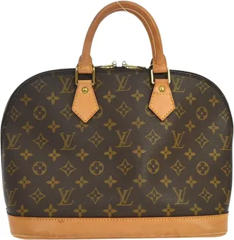 Louis Vuitton Alma Monogram Brown Canvas Handbag (Pre-Owned)