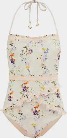 Aqua Blu Australia Bridget Bandeau One-Piece Swimsuit
