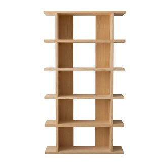 Naan Furniture Librer&iacute;a de pino macizo barnizado 1x5