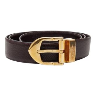 Louis Vuitton Pre-owned Belts, male, Brown, Size: ONE SIZE Pre-owned Vintage Belt