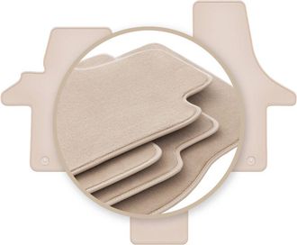OEM Alfombrillas Premium Beige Para: Vw Transporter T5 Caravelle 2 Plazas 2003-2015