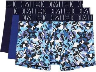 HOM Rocky 2 Boxer Briefs 3-Pack in Navy/blue/blue Print at Nordstrom, Size Xx-Large