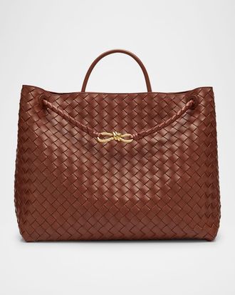Bottega Veneta Andiamo Large Leather Tote Bag