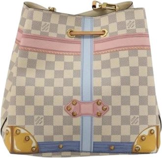 Louis Vuitton Pre-owned Canvas Bucket Bag - Pre-owned - Mujer - Beige - ONE SIZE