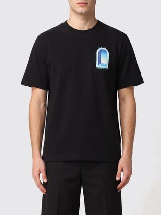 Casablanca T-shirt in cotone organico con scollo a girocollo e stampa logo