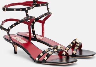 Valentino Garavani Sandalias Rockstud de piel