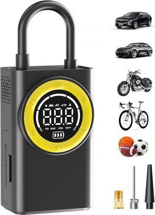 OEM Inflador De Neum&aacute;ticos Port&aacute;til - Bomba De Aire Inal&aacute;mbrica De 150 Psi Para Neum&aacute;ticos De Coche Con Man&oacute;metro Digital Y Luz Led - Inflador De Neum&aacute;tic