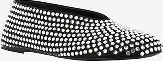 Khaite Satin-Ballerinas mit Kristallen The Marcy Flat