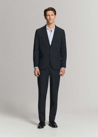 Mango Pantaloni completo London regular-fit navy - Uomo - 44 - MANGO MAN