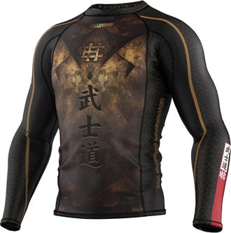 OEM Camiseta De Manga Larga Estilo Bushido Para Hombre, Talla 3xl, Color Negro