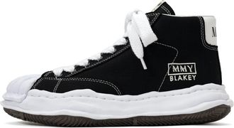 Miharayasuhiro BLAKEY OG Sole Canvas High-top Sneaker Black A08FW736-BLK