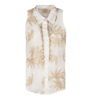 PHO Firenze Shirts, female, Beige, Size: S Ramie Shirt