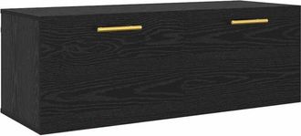 vidaXL Mueble de pared Roble negro 100 x 36.5 x 35 cm Vidaxl