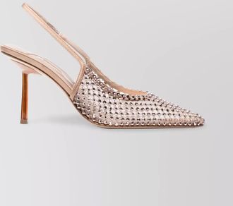 Le Silla crystal embellished slingback pumps