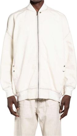 Rick Owens Zip-throughs - Heren - Vesten met rits - Wit - L - Hoodies & sweatvesten