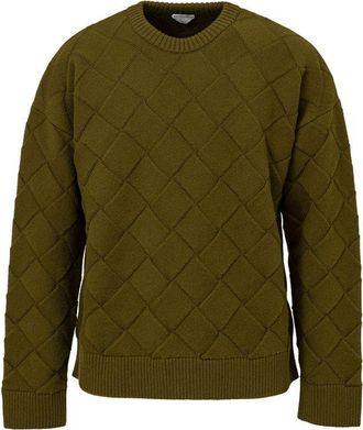 Bottega Veneta Green Wool Mens Sweatshirt