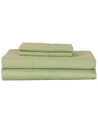 Castle Hill London 310Tc Solid Sateen 4Pc Sheet Set