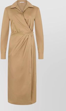 Max Mara cotton long-sleeve midi dress