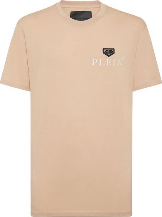 Philipp Plein T-Shirt Ronde Hals - Heren - T-shirts - Beige - 3XL - Katoen - Tops