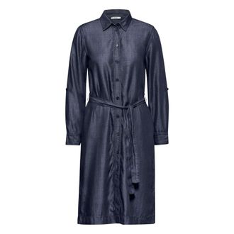 Cecil Overhemdjurk - Dames - Jurken - Blauw - Maat: XS