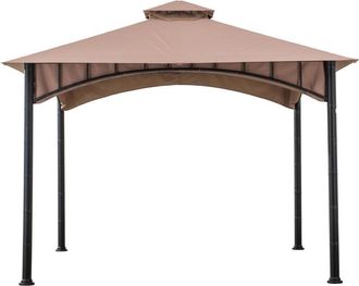 Sunjoy Direct Gazebo in tessuto LAURO - 340cm x 340cm, marrone