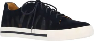 L'Amour Des Pieds Womens Keaton Leather Sneakers In Black