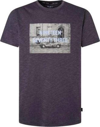 Pepe Jeans London T-shirt met ronde hals - Heren - T-shirts - Grijs - M - Katoen - Tops