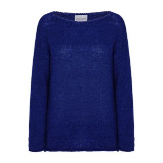 Americandreams Molly LS Star - Dames - Ronde hals truien - Blauw - S/M - Wol - Truien & Vesten