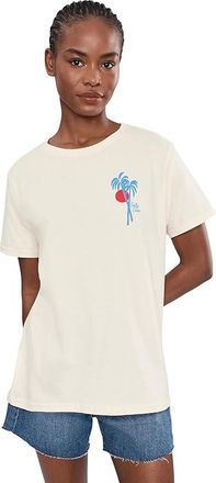 Salty Crew Geo Palm B.F T-Shirts Womens Clothing White : XL, Cotton/Jersey