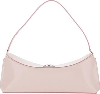 Jacquemus Womens Pink Leather Shoulder Bag With Snap Button Calf
