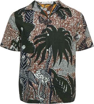 Dior T-shirt in cotone con stampa - Verde