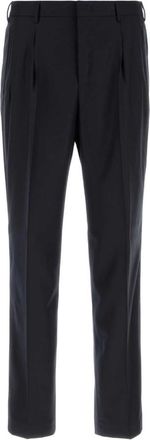 Pantaloni Torino Dark Navy Pleated Trousers