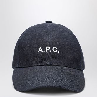 A.P.C. Cappello da baseball Charlie indaco in cotone
