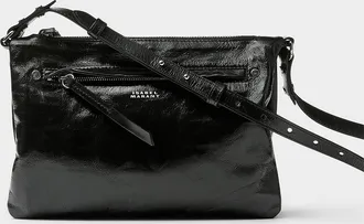 Isabel Marant Womens Winna Day glossy leather crossbody Bag