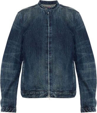 Diesel Classic Denim-Style Jacket With Vintage Wash