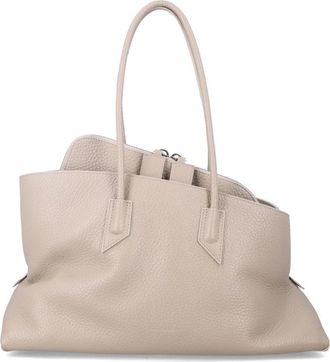 The Attico La Passeggiata Medium Grainy Leather Tote