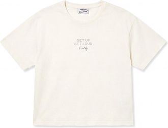 Freddy T-Shirt Comfort Cropped Donna Effetto Delav&eacute;