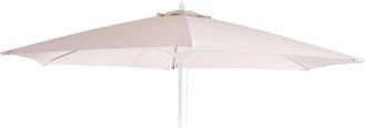 Hhg Funda De Recambio Para Parasol Florida, Funda De Recambio Para Parasol, &Oslash; 3m Poli&eacute;ster 6 Varillas, Crema