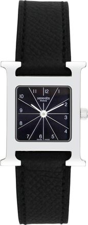 Herm&egrave;s Womens H Hour Watch, Circa 2000s (Authentic Pre-Loved)