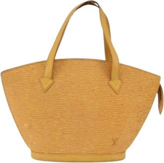 Louis Vuitton Pre-owned Handbag - Dames - Vintage Handtas - Geel - ONE Size - Leer - Vintage