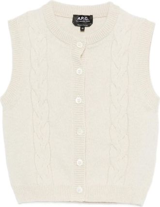 A.P.C. Alyson gilet - Beige