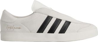 Yohji Yamamoto White/Black Gazelle Suede Low-Top Sneakers