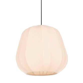 Anne Lighting L&aacute;mpara Colgante - Sable - Beige Crema - Tejido - - Anne Lighting