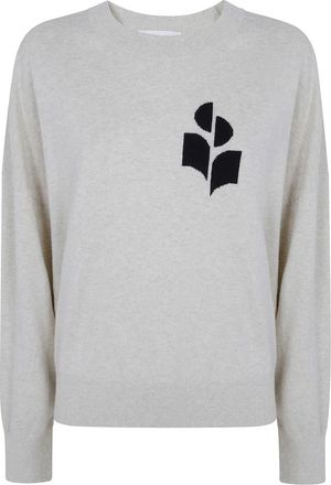 Isabel Marant Round-neck Truien - Dames - Ronde hals truien - Grijs - S - Truien & Vesten
