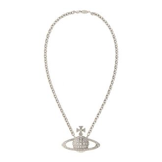 Vivienne Westwood Necklaces, female, Gray, Size: ONE SIZE Bas Relief Necklace