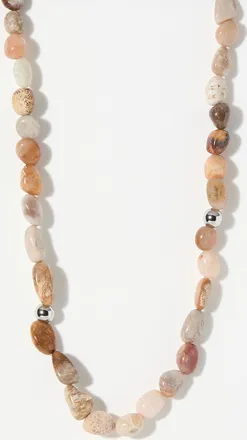 Le 31 Mens Natural-look stone necklace