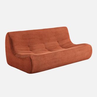 Sweeek Sof&aacute; De Terciopelo De Pana, 3 Plazas