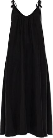 Anine Bing Flora Dress - Dames - Maxi kleedjes - Zwart - L - Linnen - Kleedjes