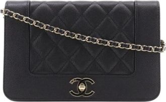 Chanel Pre-owned Shoulder Bag - Dames - Vintage Schoudertas - Zwart - ONE Size - Leer - Vintage